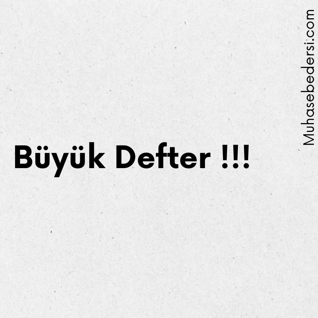Büyük Defter (DEFTERİ KEBİR)