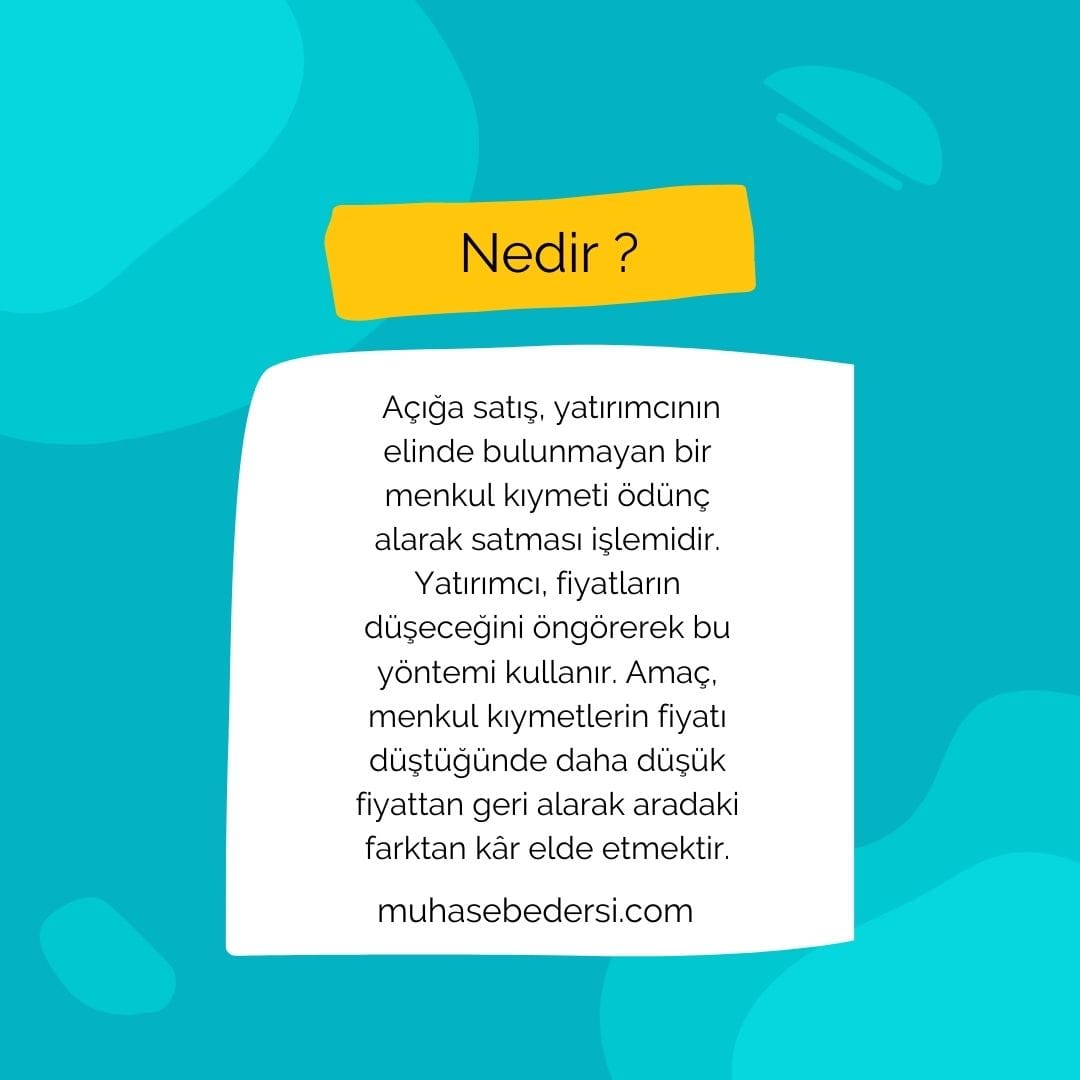 Açığa Satış Nedir? Borsada Düşüşten Kazanmanın Yolu