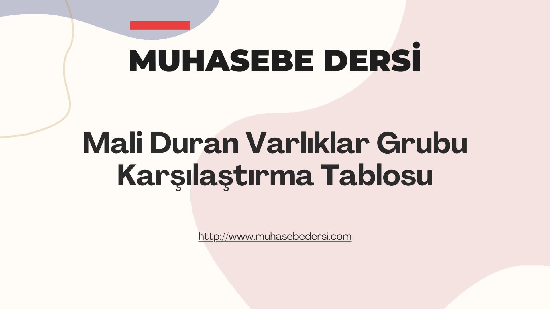 Mali Duran Varlıklar Grubu – Karşılaştırma Tablosu