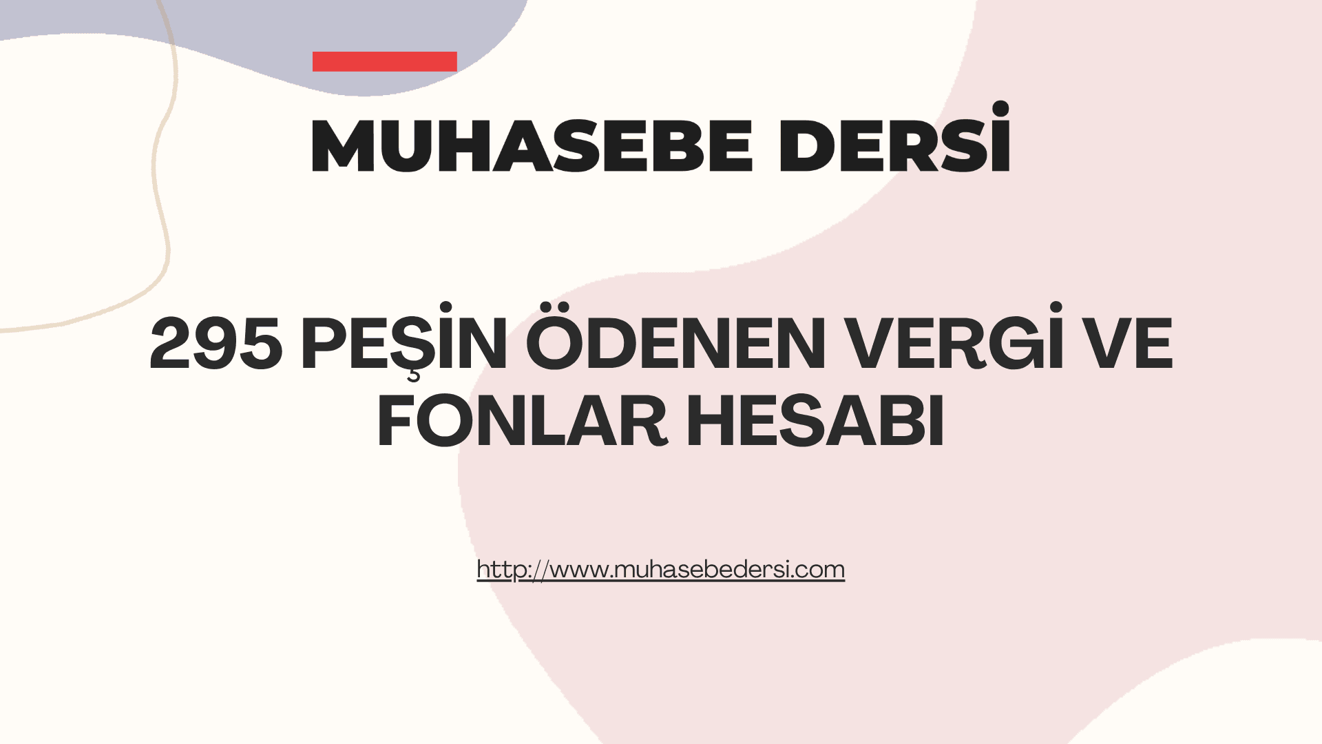 295 Peşin Ödenen Vergiler ve Fonlar Hesabı Nedir? | Muhasebe Kayıtları ve Örnekler